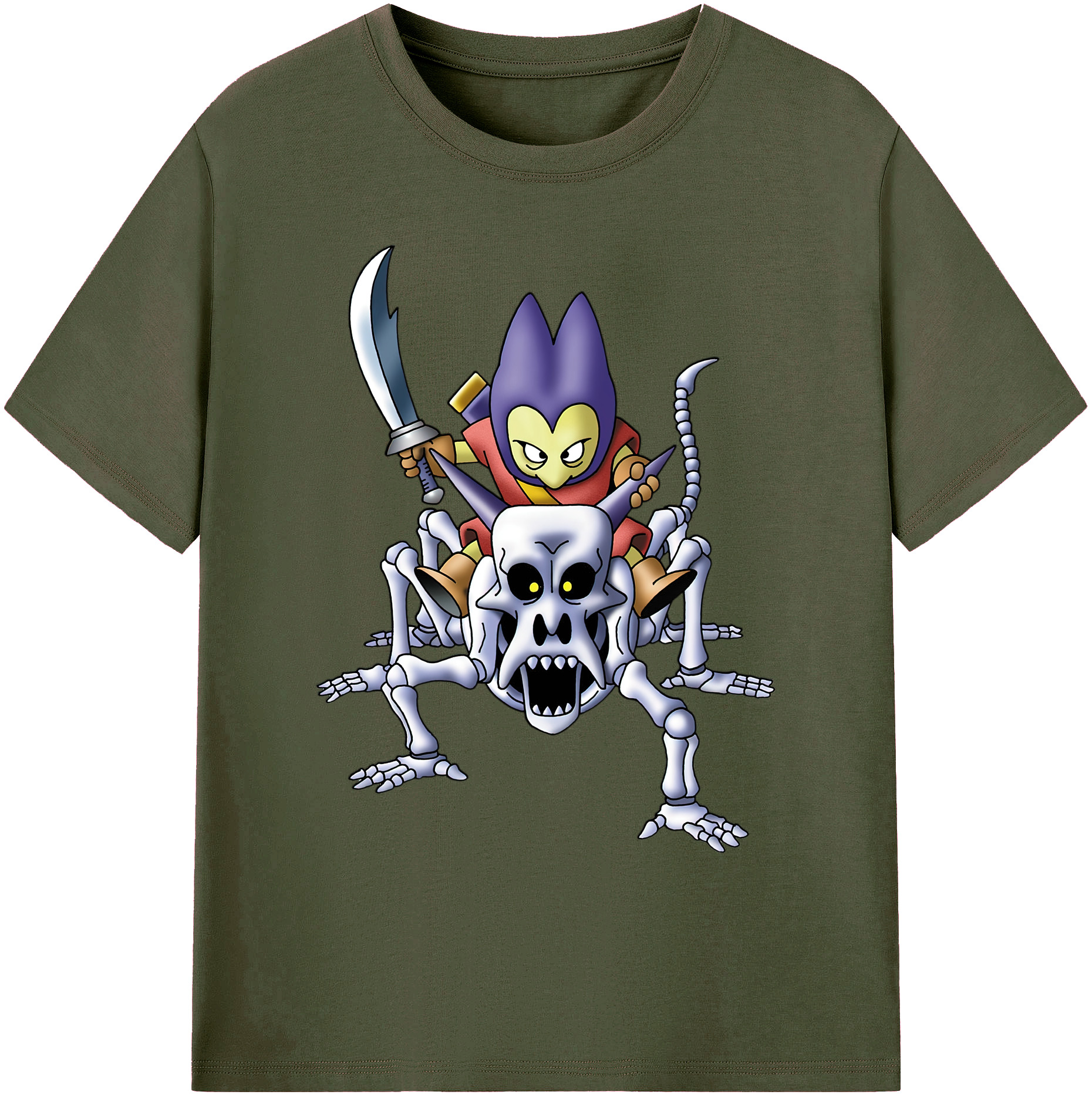 （画像用） ドラゴンクエスト Doragon Kuesuto Dragon Quest 綿100％ メンズ半袖Tシャツ｜肌触りやわらか＆通気性